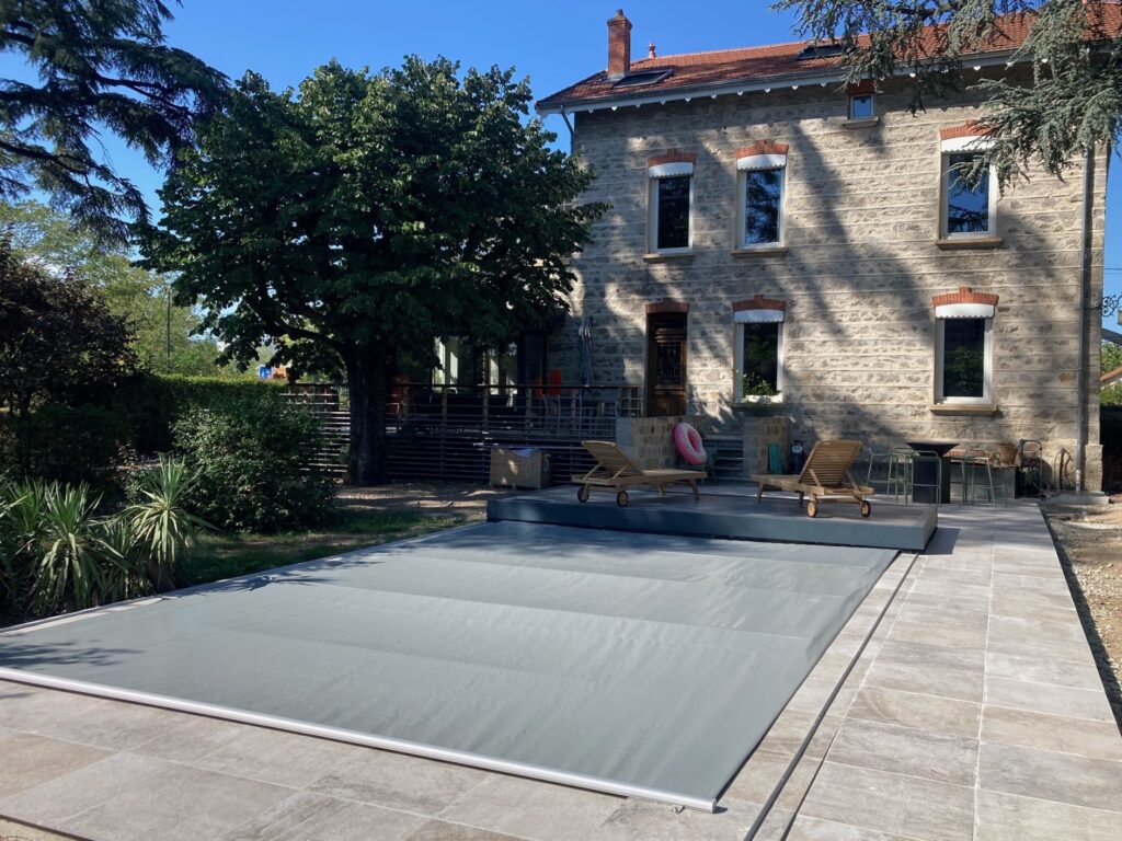 Terrasse Mobile Piscine, Couverture Automatique Piscine - Stylis DUO by EC'Creation