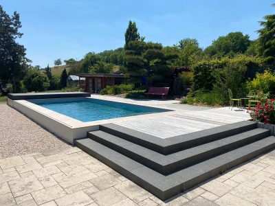 Terrasse Mobile Piscine, Couverture Automatique Piscine - Stylis DUO by EC'Creation
