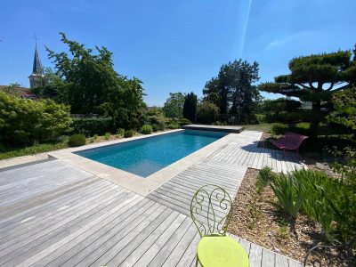 Terrasse Mobile Piscine, Couverture Automatique Piscine - Stylis DUO by EC'Creation
