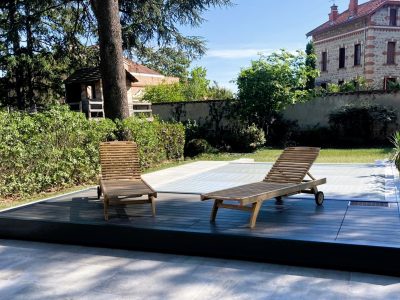 Terrasse Mobile Piscine, Couverture Automatique Piscine - Stylis DUO by EC'Creation